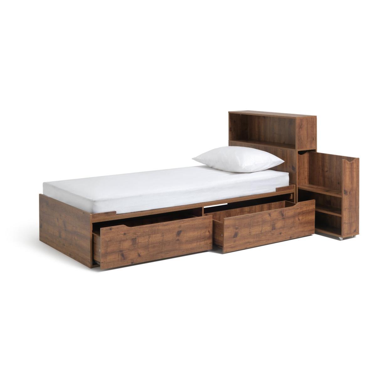 Habitat Lloyd Cabin Bed With Headboard -Rustic Oak Effect – image 4