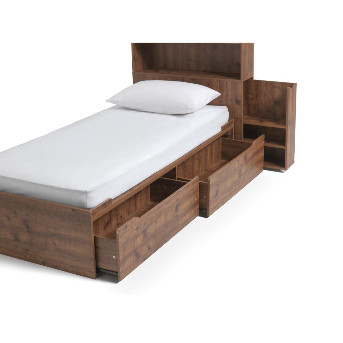 Habitat Lloyd Cabin Bed With Headboard -Rustic Oak Effect – image 5