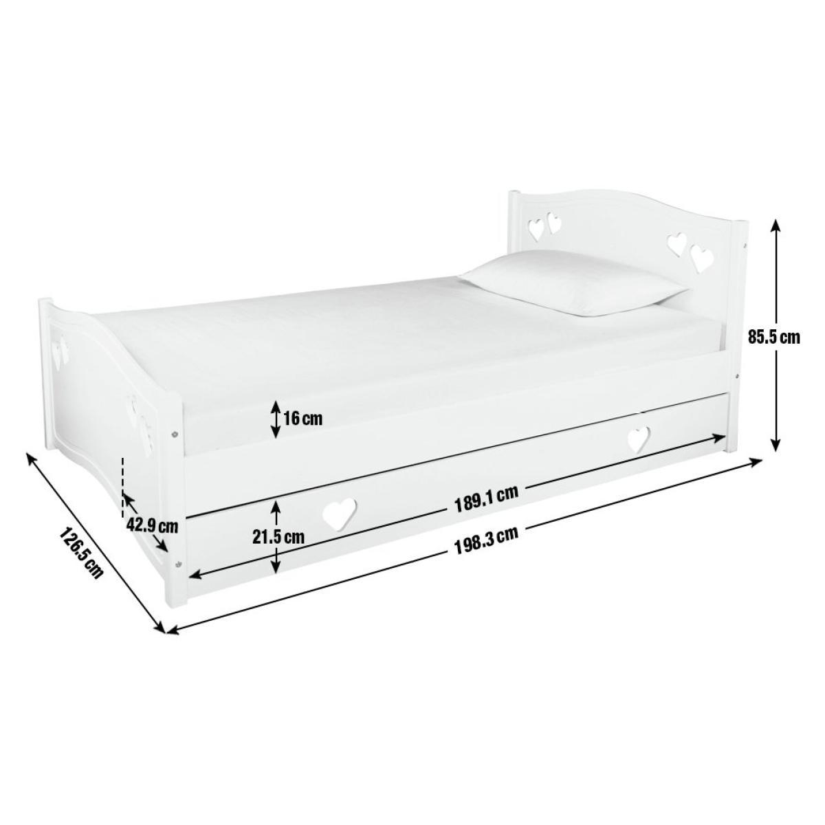 Habitat Mia Small Double Bed, Drawer &Kids Mattress-White – image 11