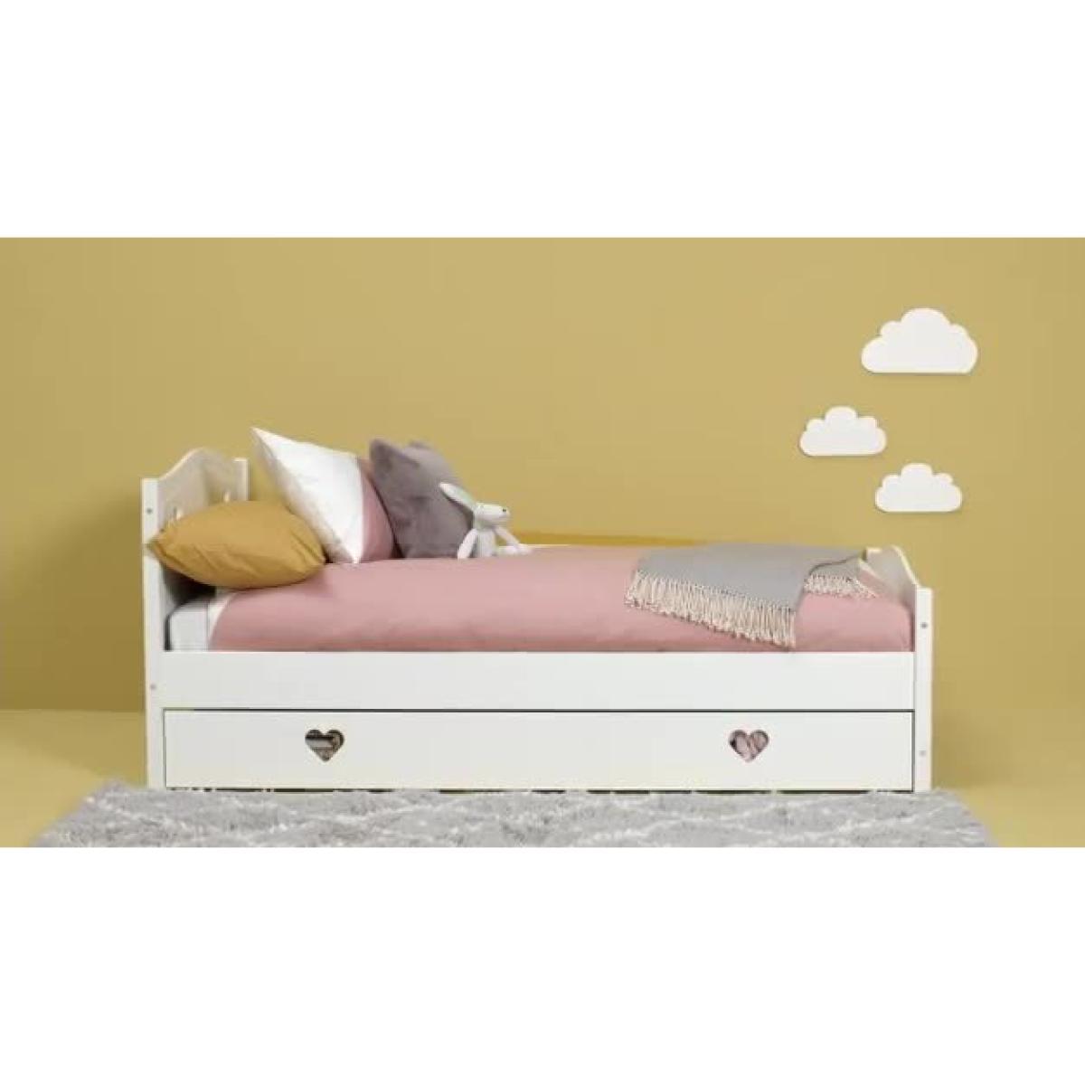 Habitat Mia Small Double Bed, Drawer &Kids Mattress-White – image 3