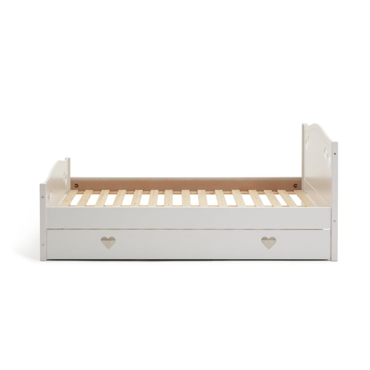 Habitat Mia Small Double Bed, Drawer &Kids Mattress-White – image 4