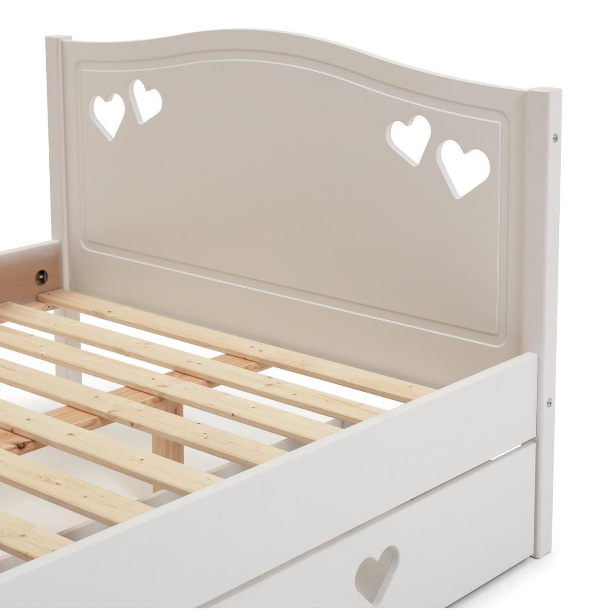 Habitat Mia Small Double Bed, Drawer &Kids Mattress-White – image 6