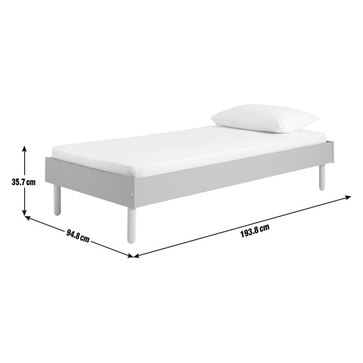 Habitat Eden Single Platform Bed Frame - White – image 3