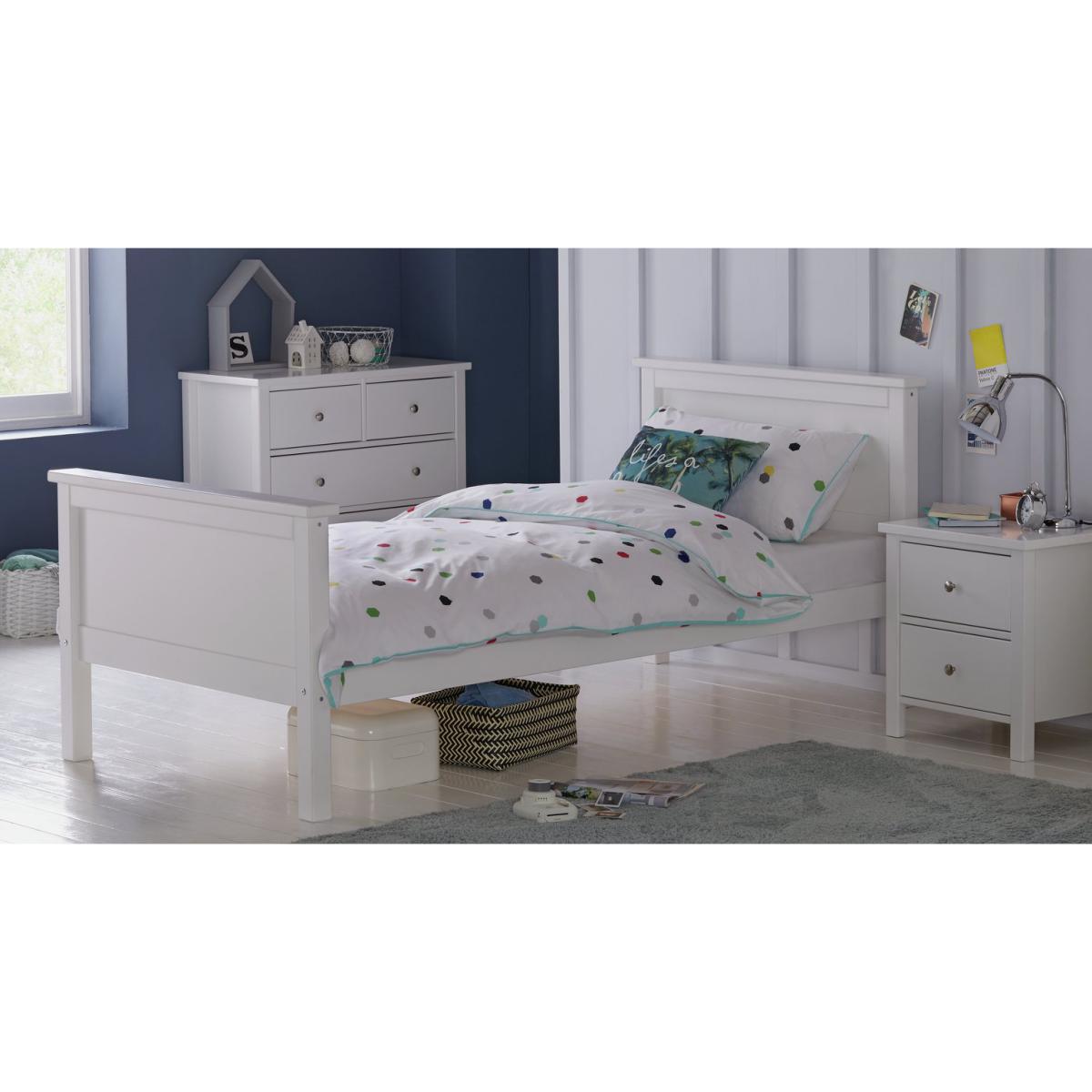 Habitat Brooklyn Single Bed and Kids Mattress - White – image 2