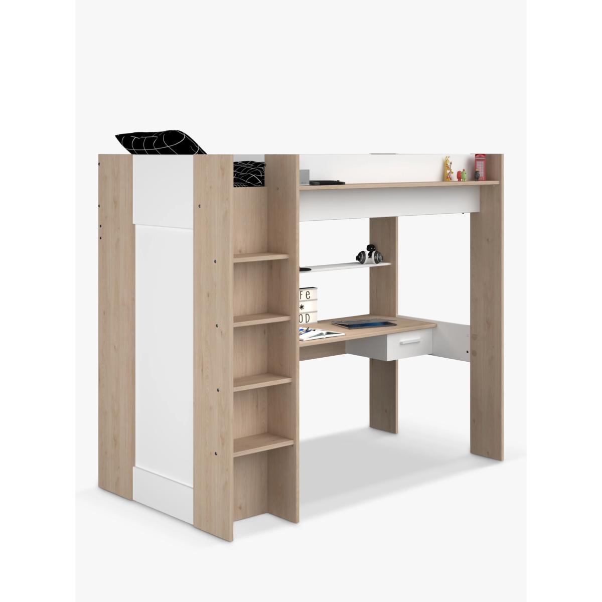Kids Avenue Parisot Greyson High-Sleeper Bed Frame and Desk, European Single – image 2