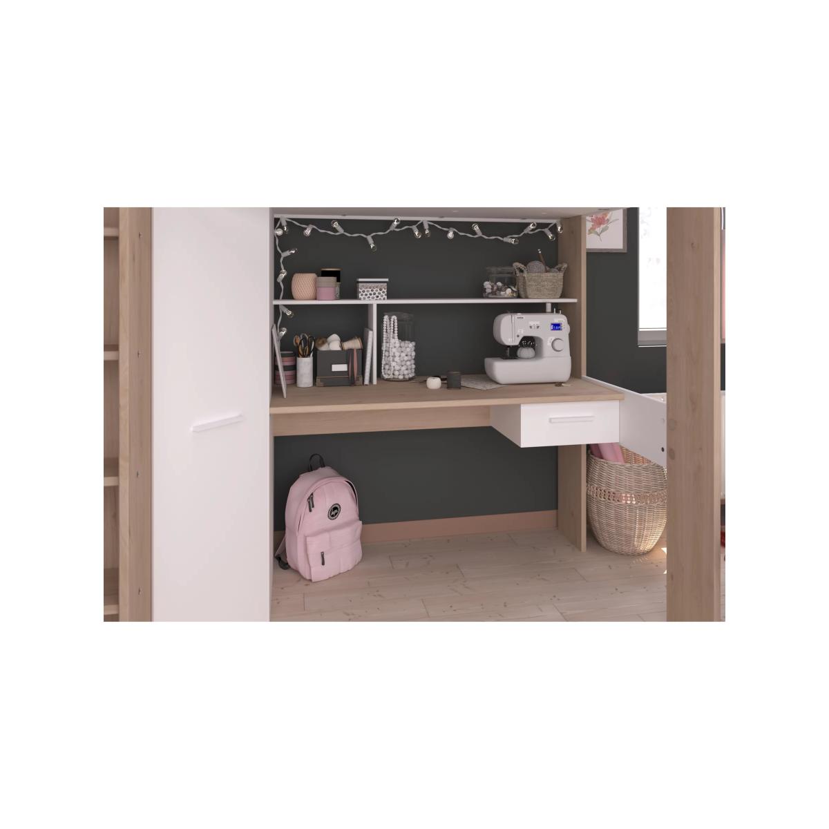 Kids Avenue Parisot Greyson High-Sleeper Bed Frame and Desk, European Single – image 6