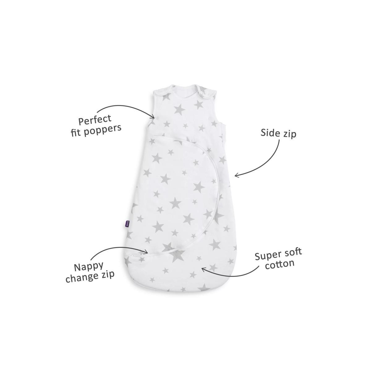 Snüz Star Baby Sleeping Bag, 2.5 Tog, Grey – image 3