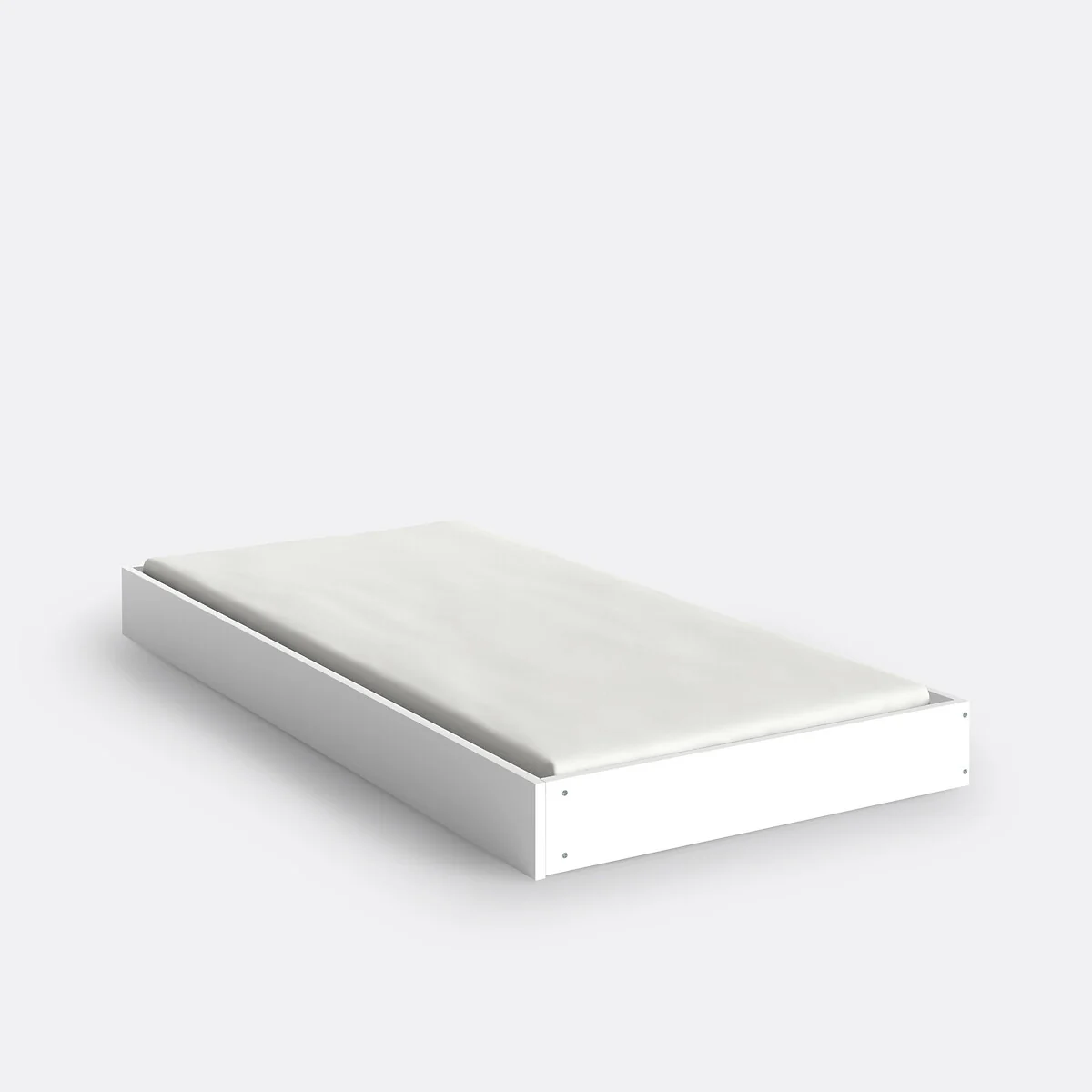 Adil Vintage Retro Style Trundle Bed, Single – image 3