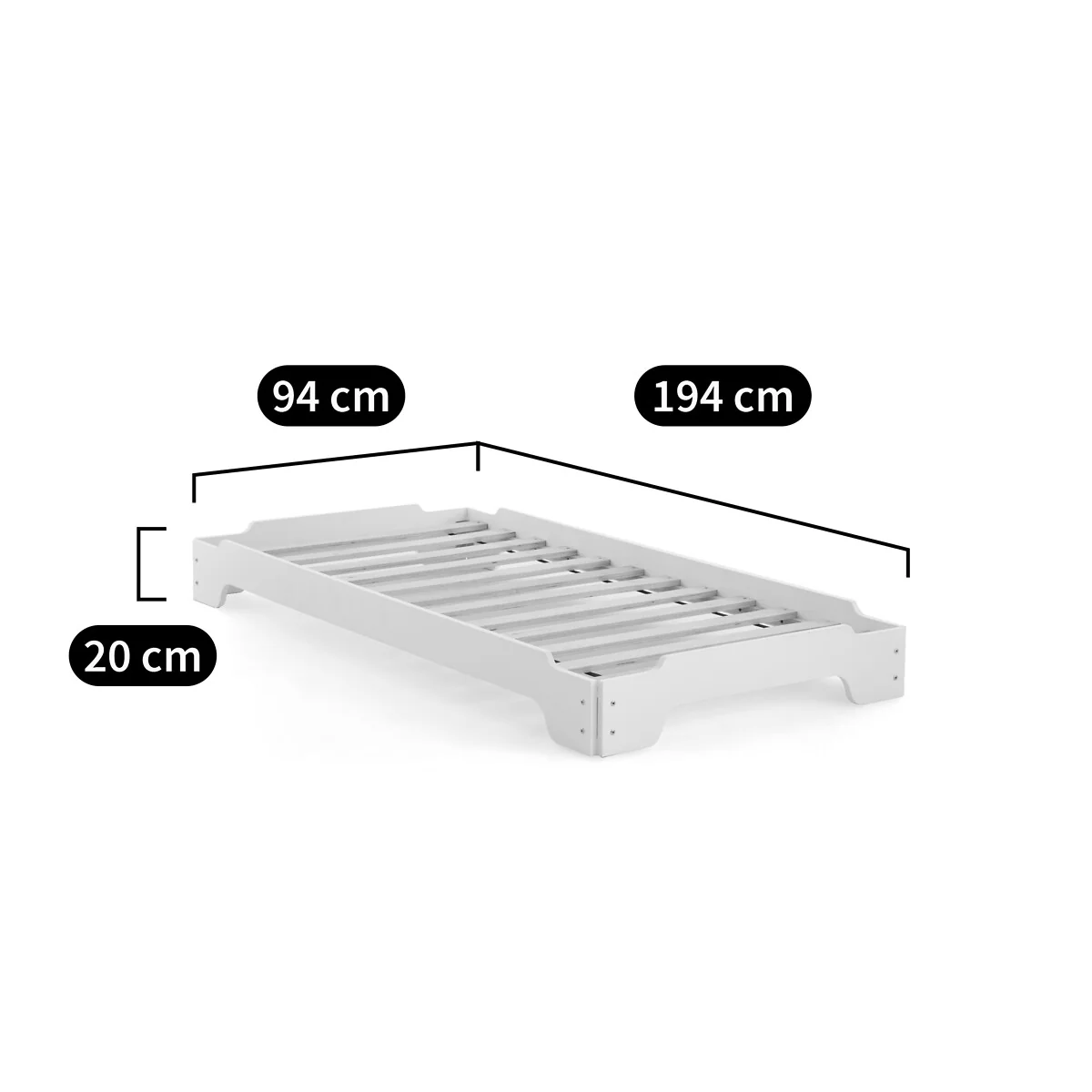 Egzigu Stackable Bed with Bed Base – image 6