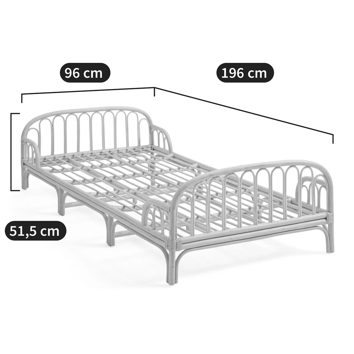 Albin Rattan Child's Bed – image 8