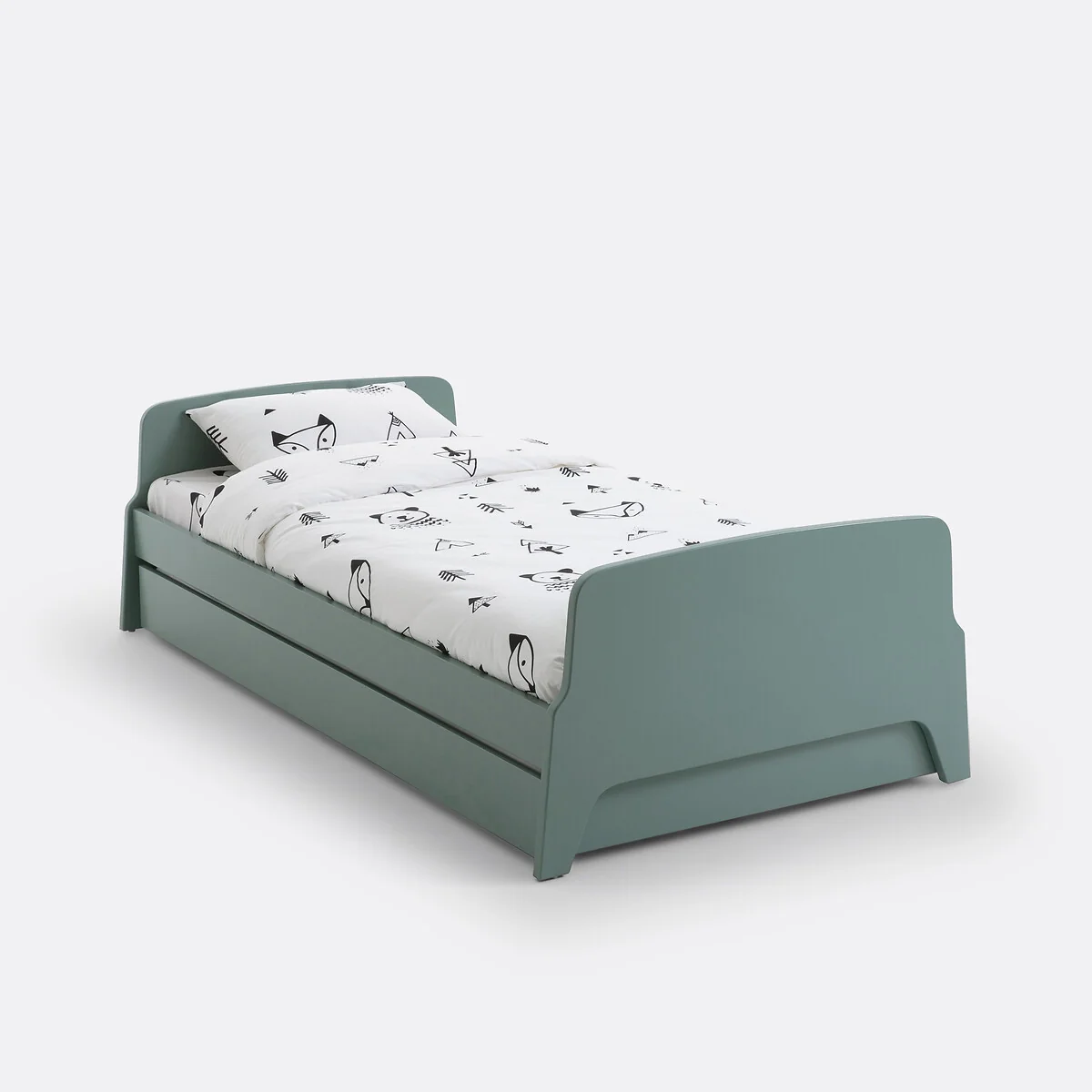Adil Vintage Retro Style Single Bed with Bed Base – image 6