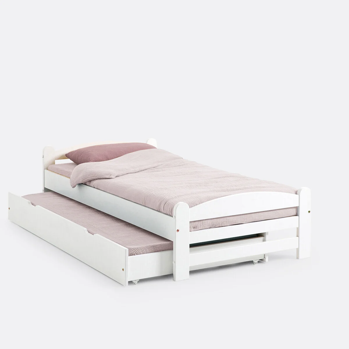 Loan Solid Pine Bed with Bed Base – image 5