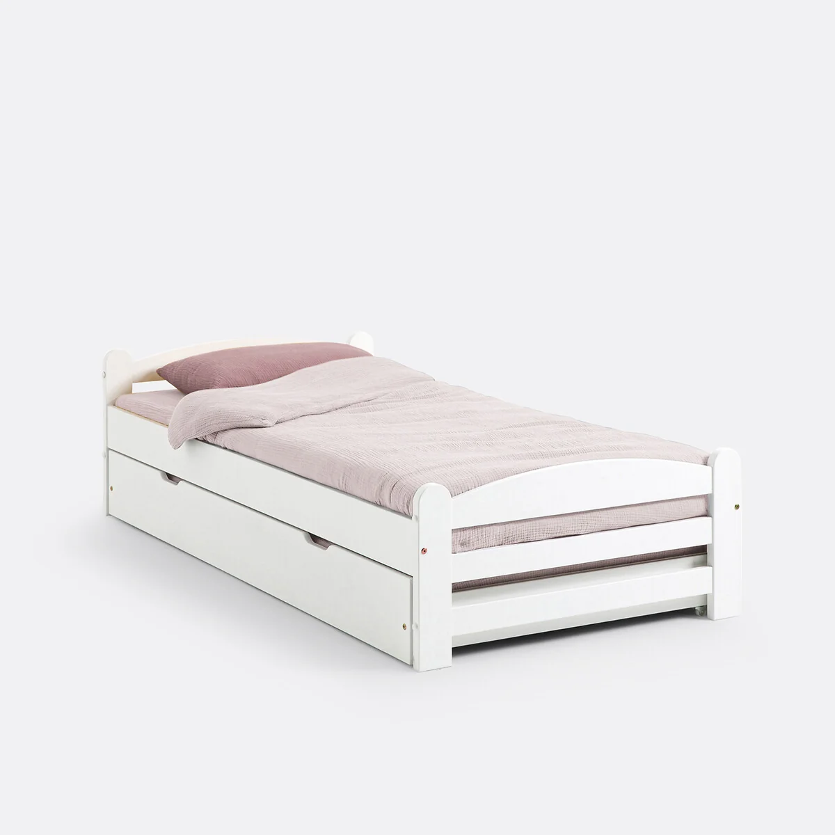 Loan Solid Pine Bed with Bed Base – image 6