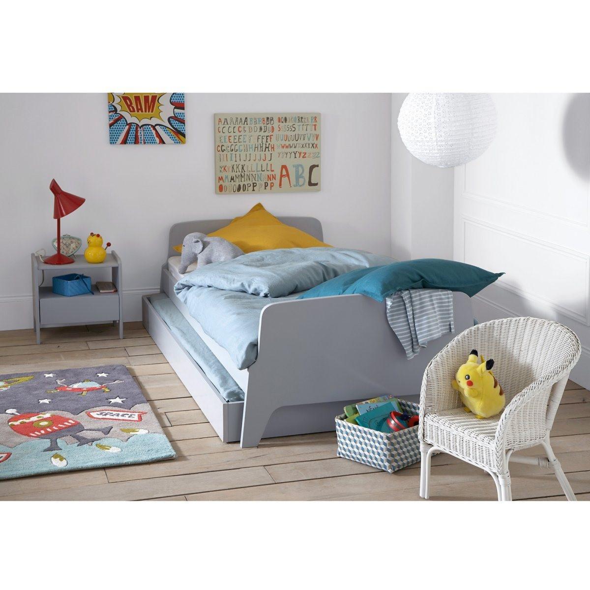 Adil Vintage Retro Style Trundle Bed, Single – image 7