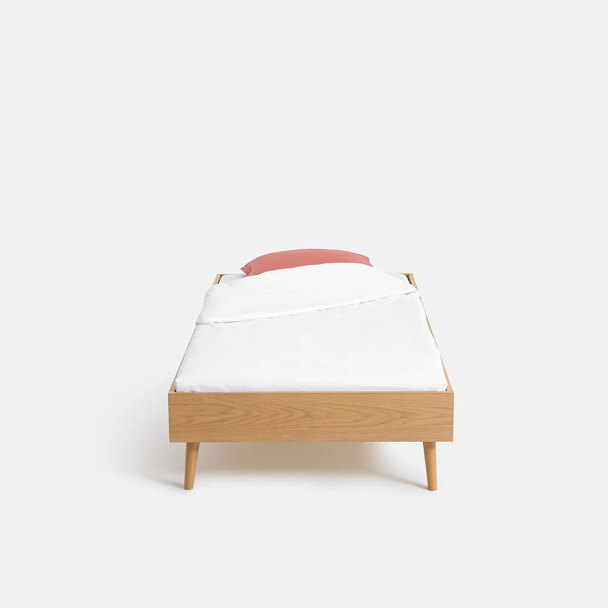 Miji Oak Veneer Bed with Bed Base – image 2