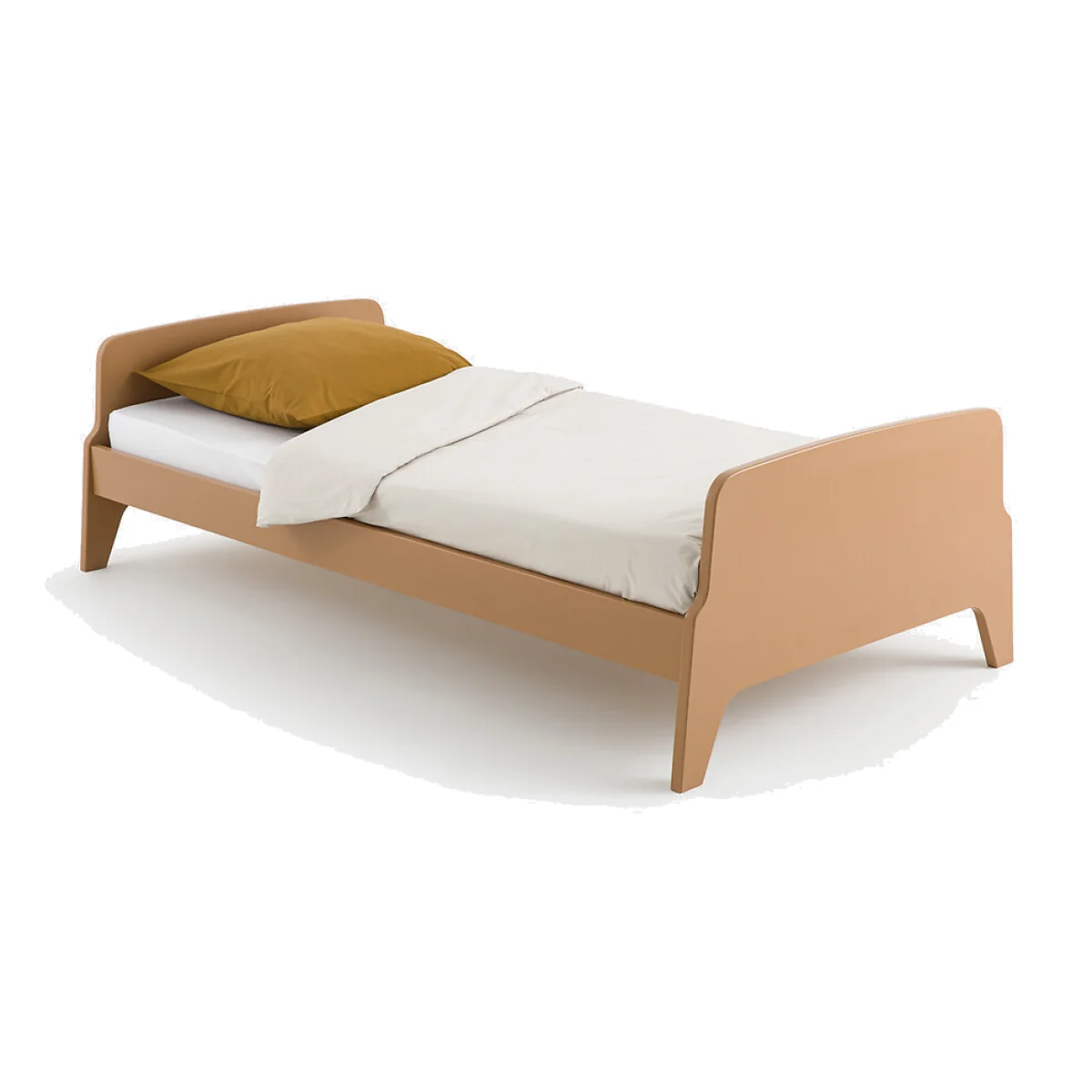 Adil Vintage Retro Style Single Bed with Bed Base – image 1