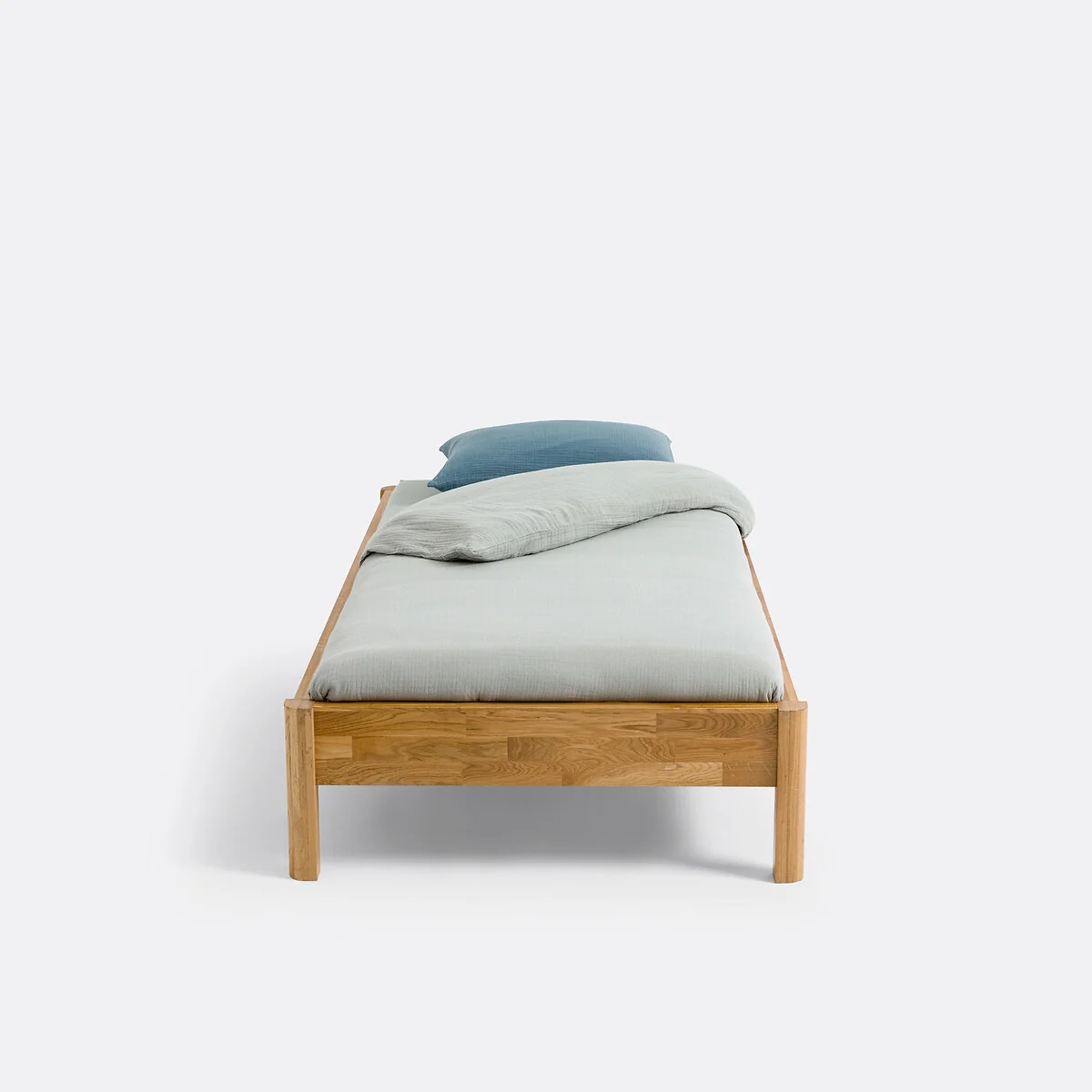 Zulda Solid Oak Single Bed – image 2