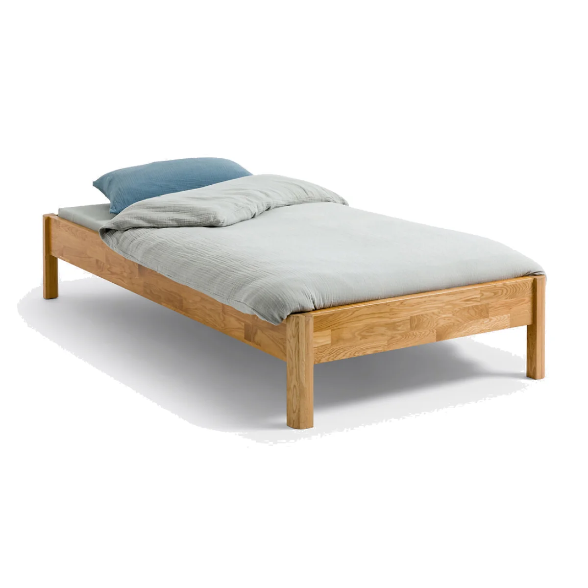 Zulda Solid Oak Single Bed – image 1