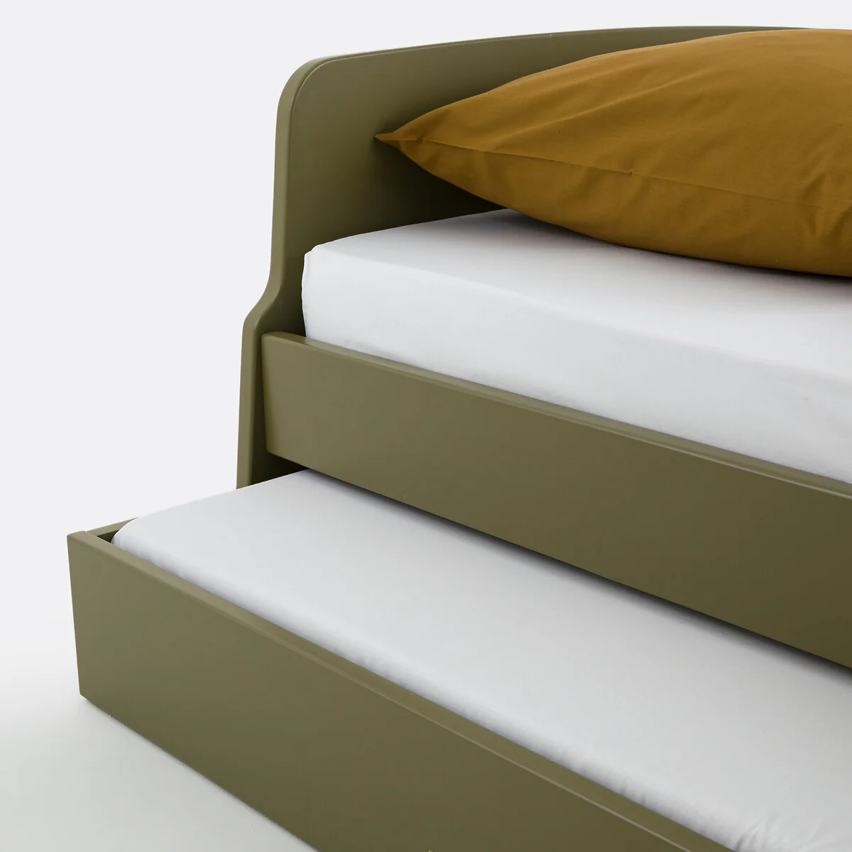 Adil Vintage Retro Style Trundle Bed, Single – image 4