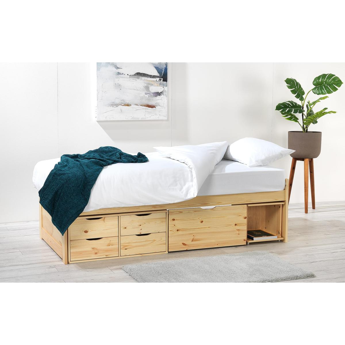 Franklin - Single Bed with Mattress - Natural – image 2