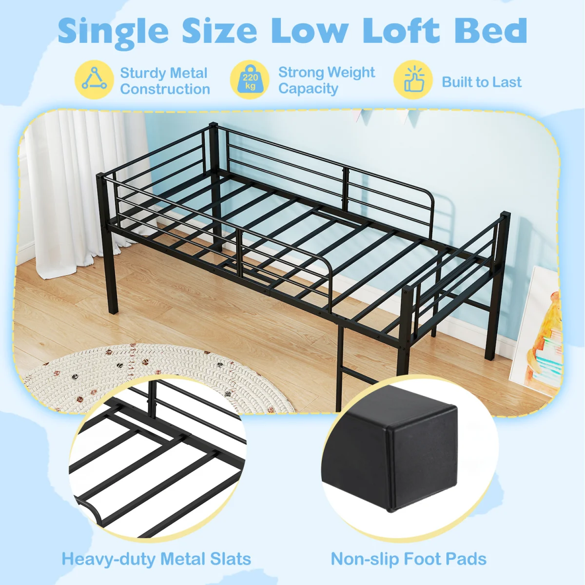 Kids Low Loft Bed – image 10