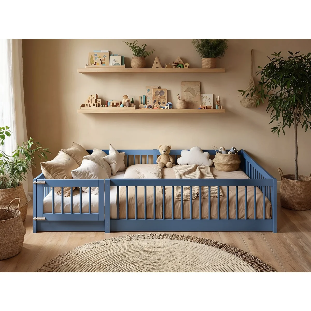 Imogen Small Double Toddler Bed - Blue