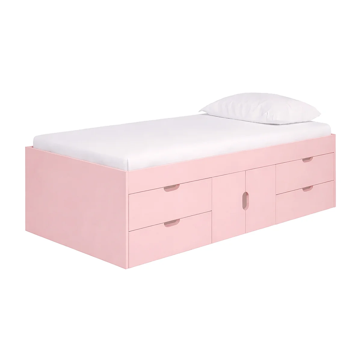 Multi Drawer Single 3ft Cabin Bed Frame, Pink - Baby Pink