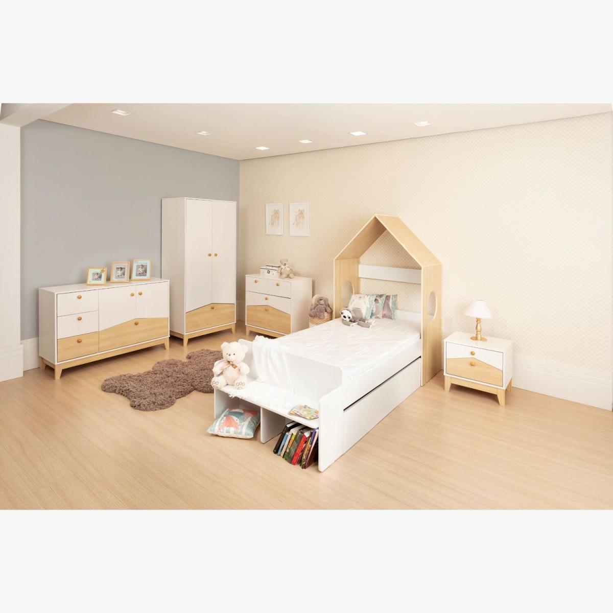 Cody Bedroom Set - White and Pine Effect – image 1