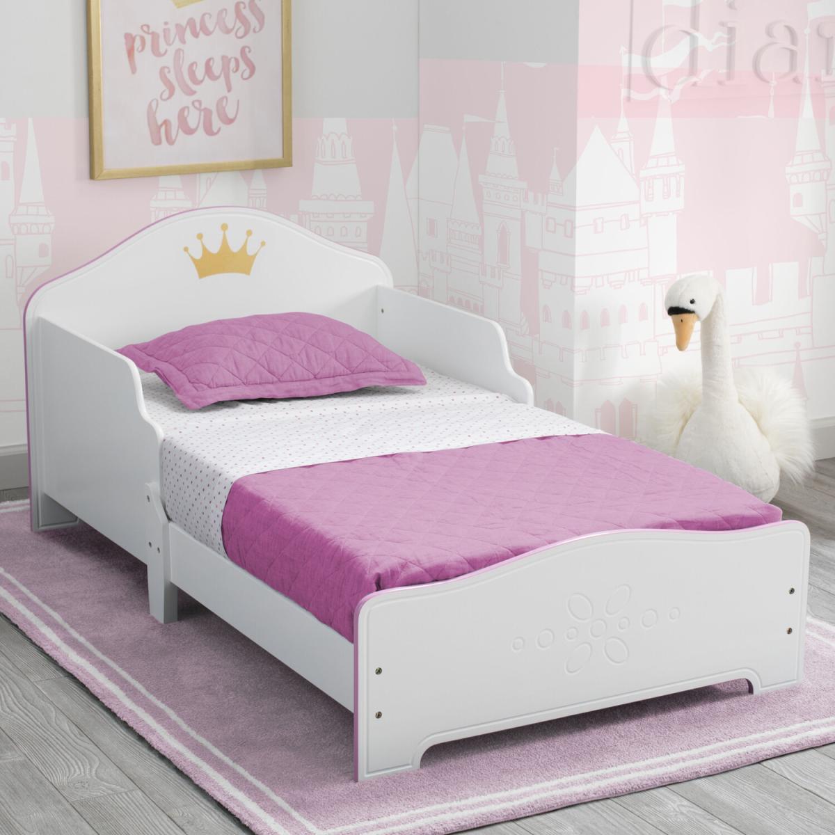 Crown Wood Toddler Bed - White – image 2