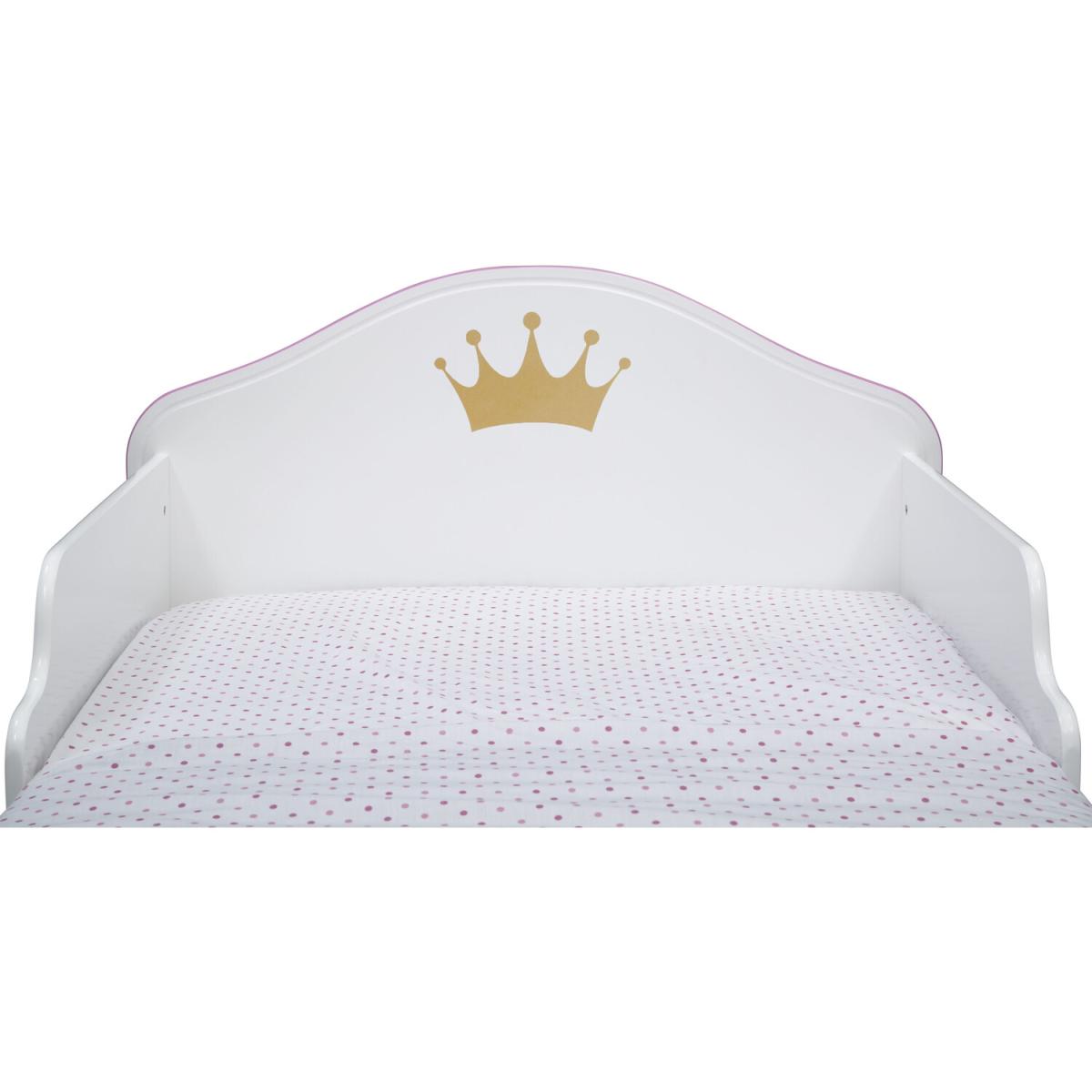 Crown Wood Toddler Bed - White – image 4