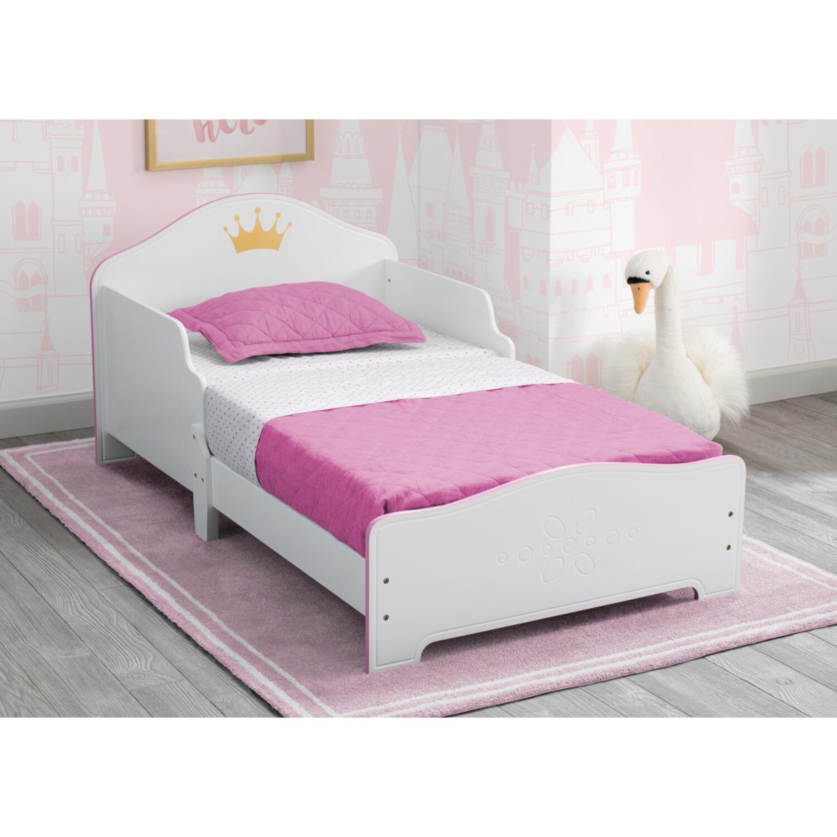 Crown Wood Toddler Bed - White – image 8