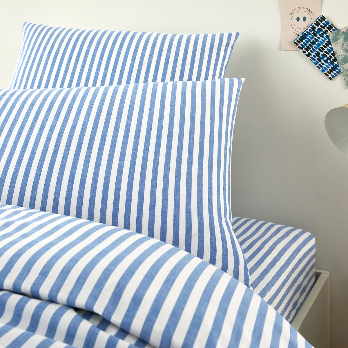 Soizic Blue Cotton Child's Pillowcase – image 3