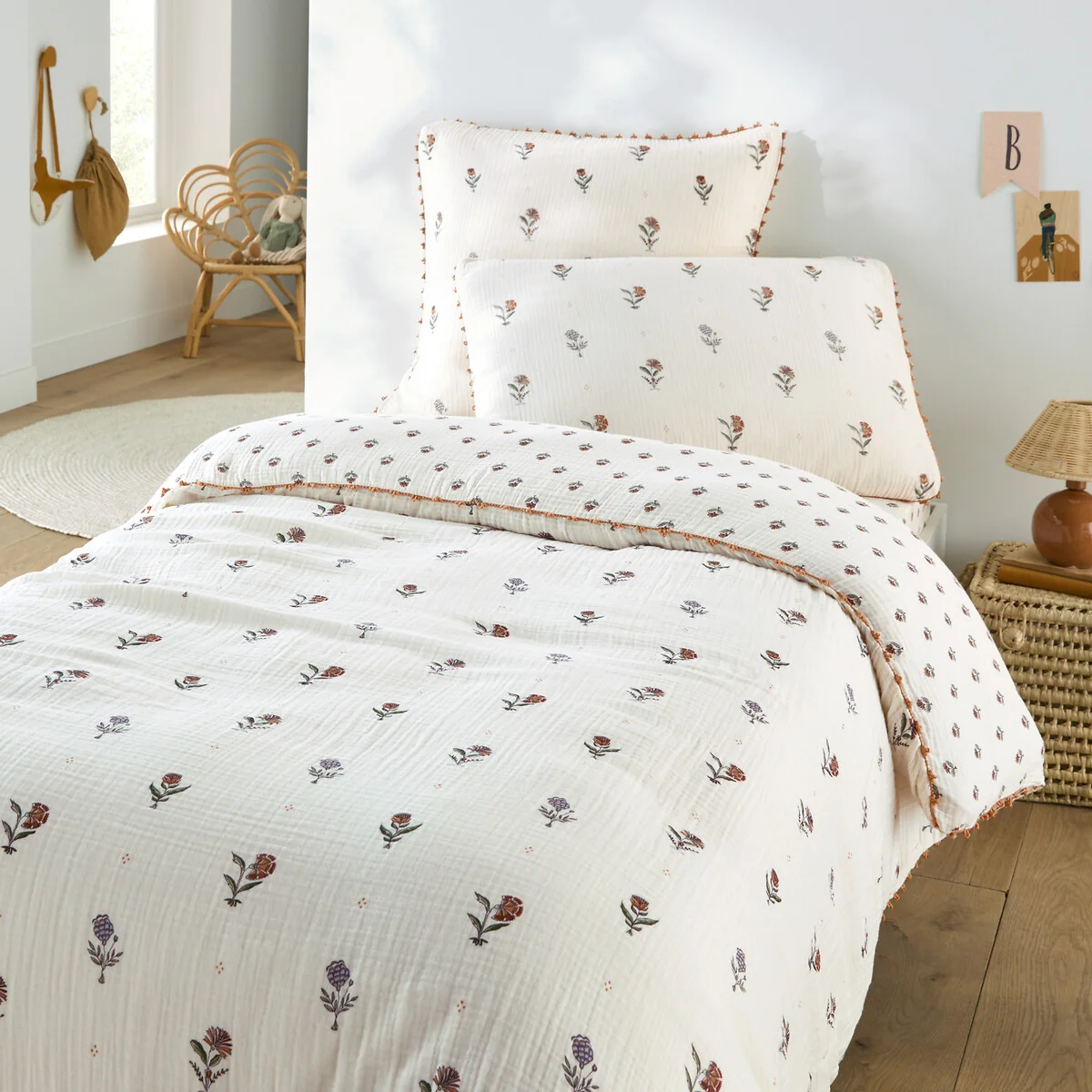 Emeline Cotton Muslin Child's Pillowcase – image 2