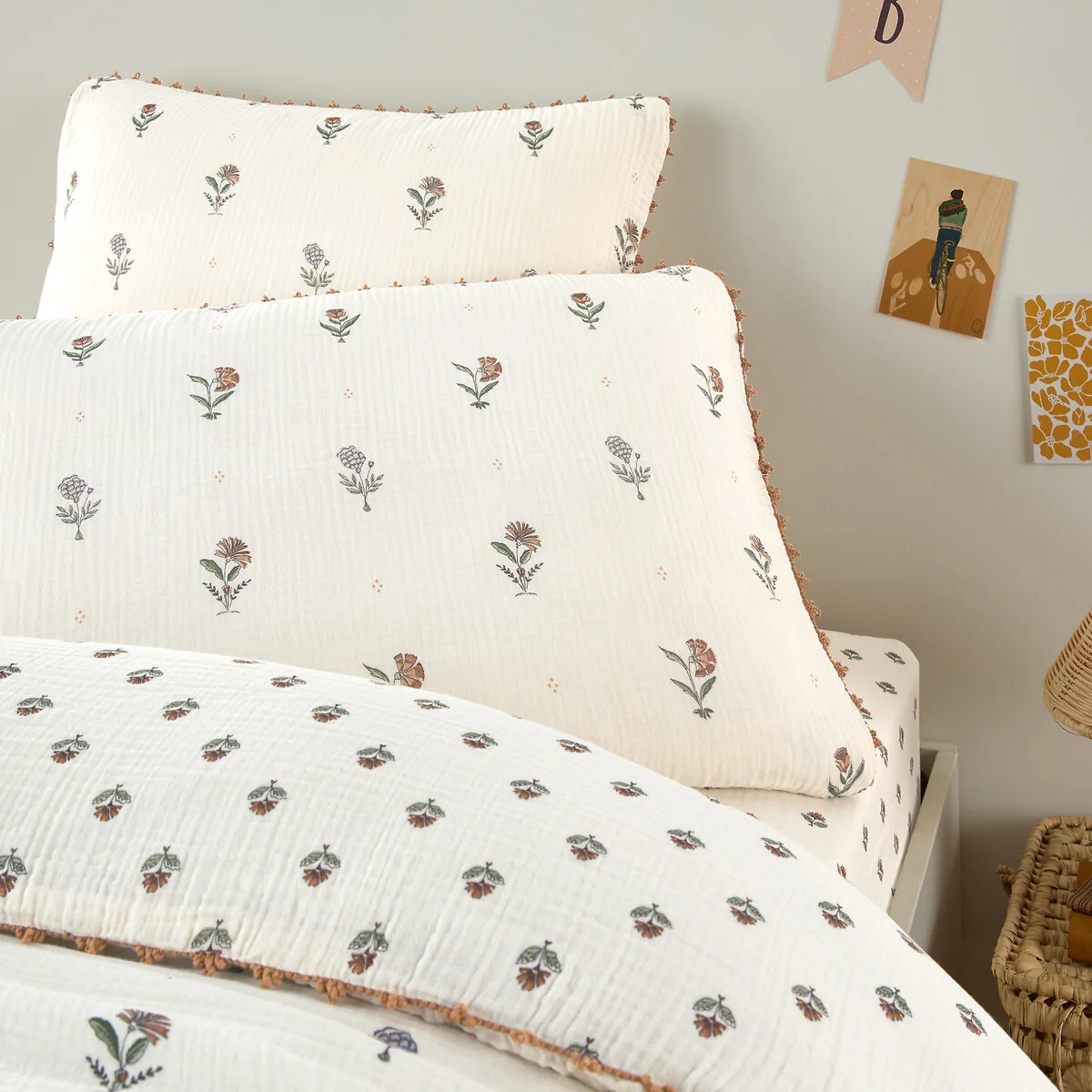 Emeline Cotton Muslin Child's Pillowcase – image 3