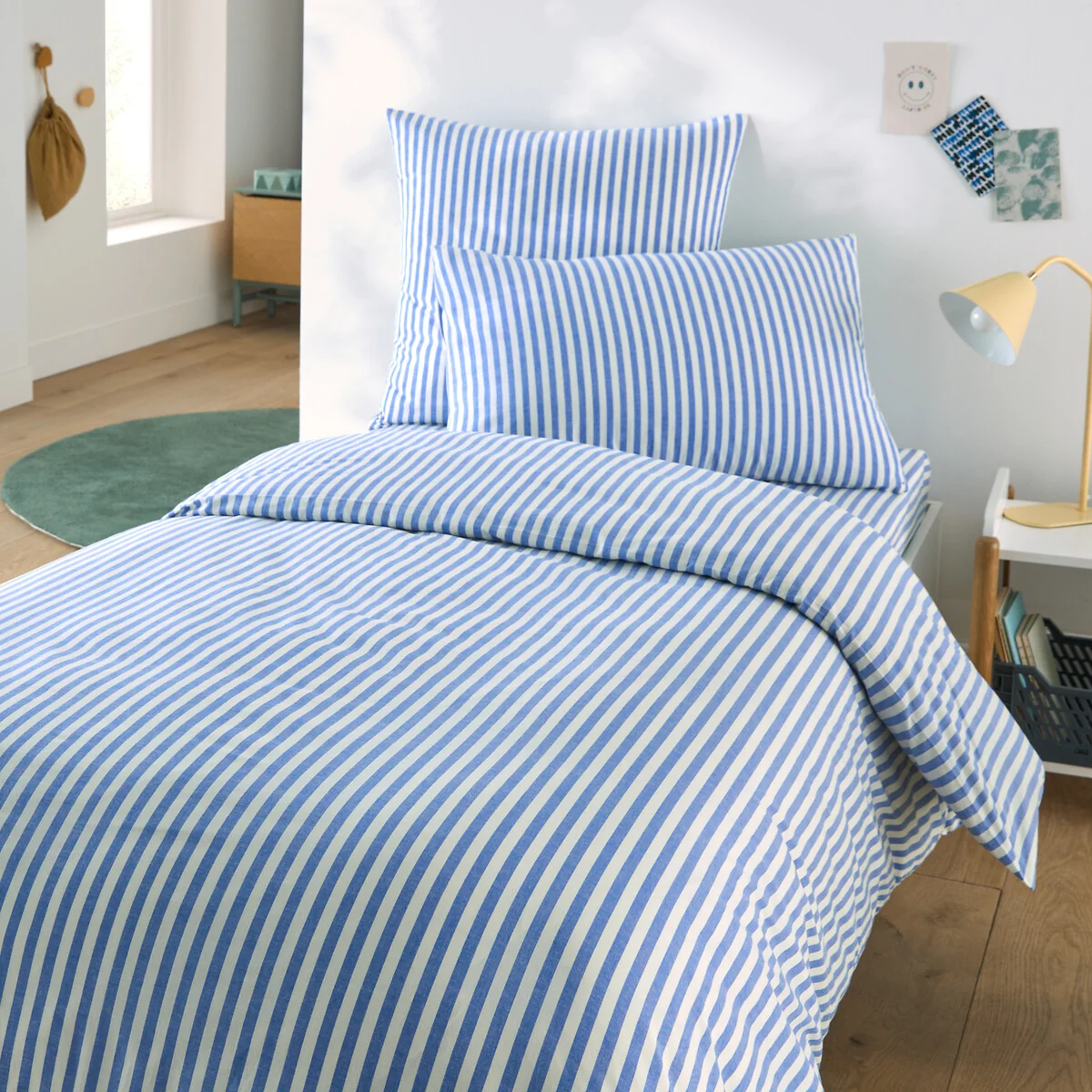 Soizic Blue Cotton Child's Pillowcase – image 2