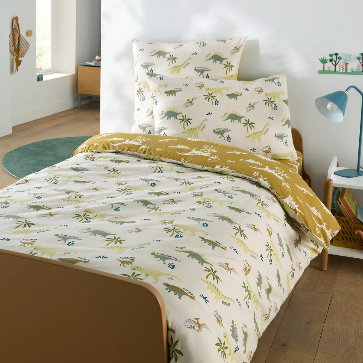 Alnis Dinosaur Print Organic Cotton Child's Pillowcase – image 2