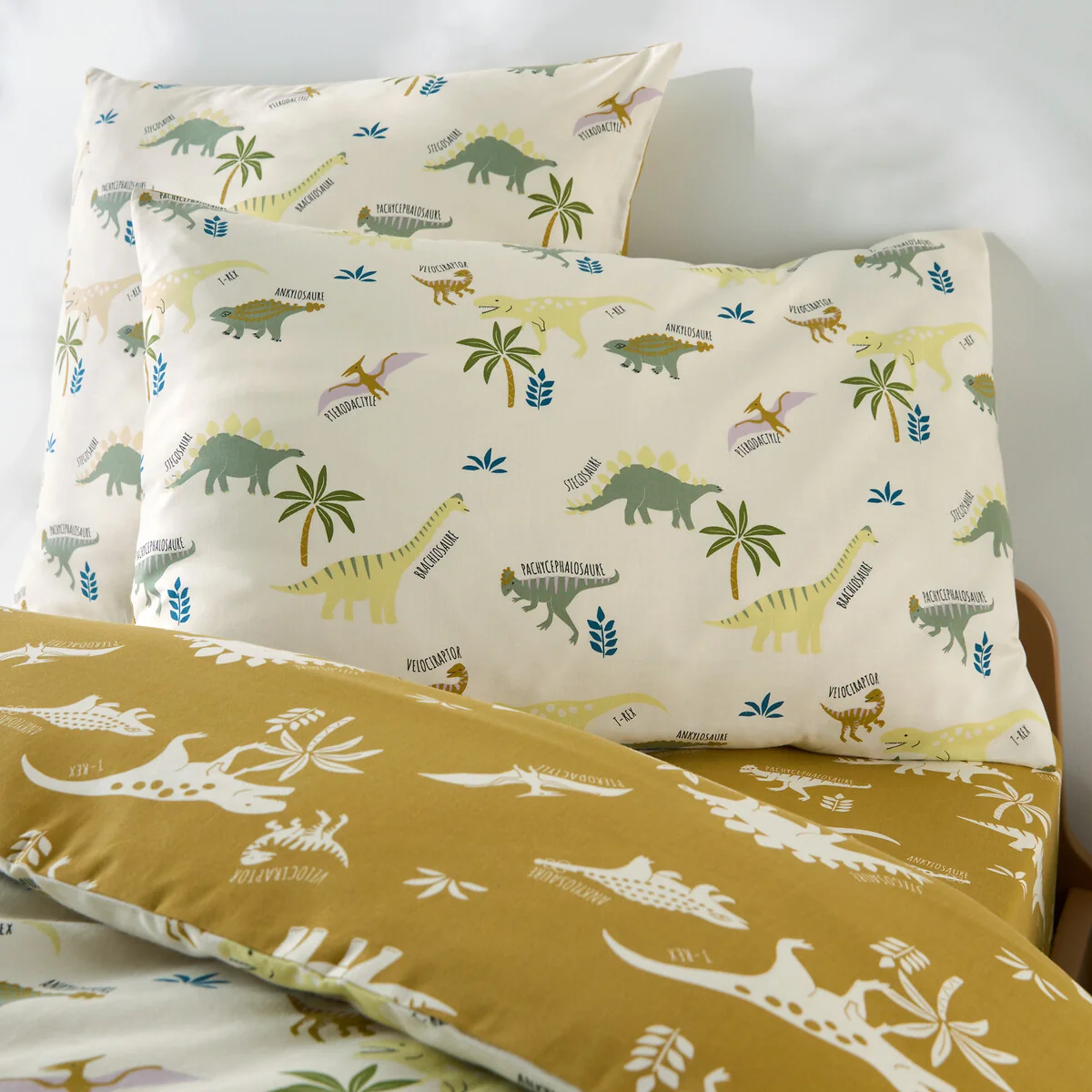 Alnis Dinosaur Print Organic Cotton Child's Pillowcase – image 3
