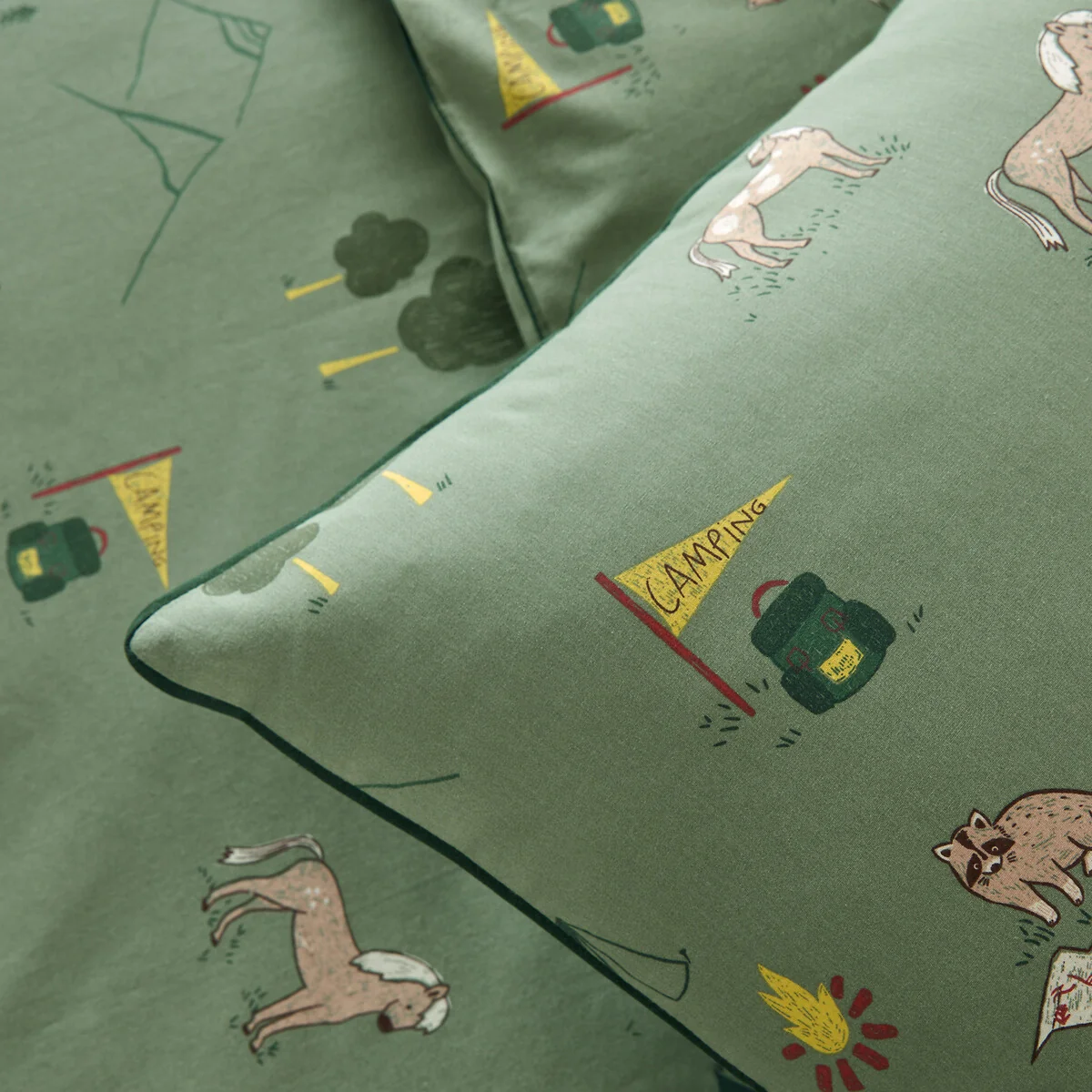 Yosemite Camp Animal Print Cotton Child's Pillowcase – image 4