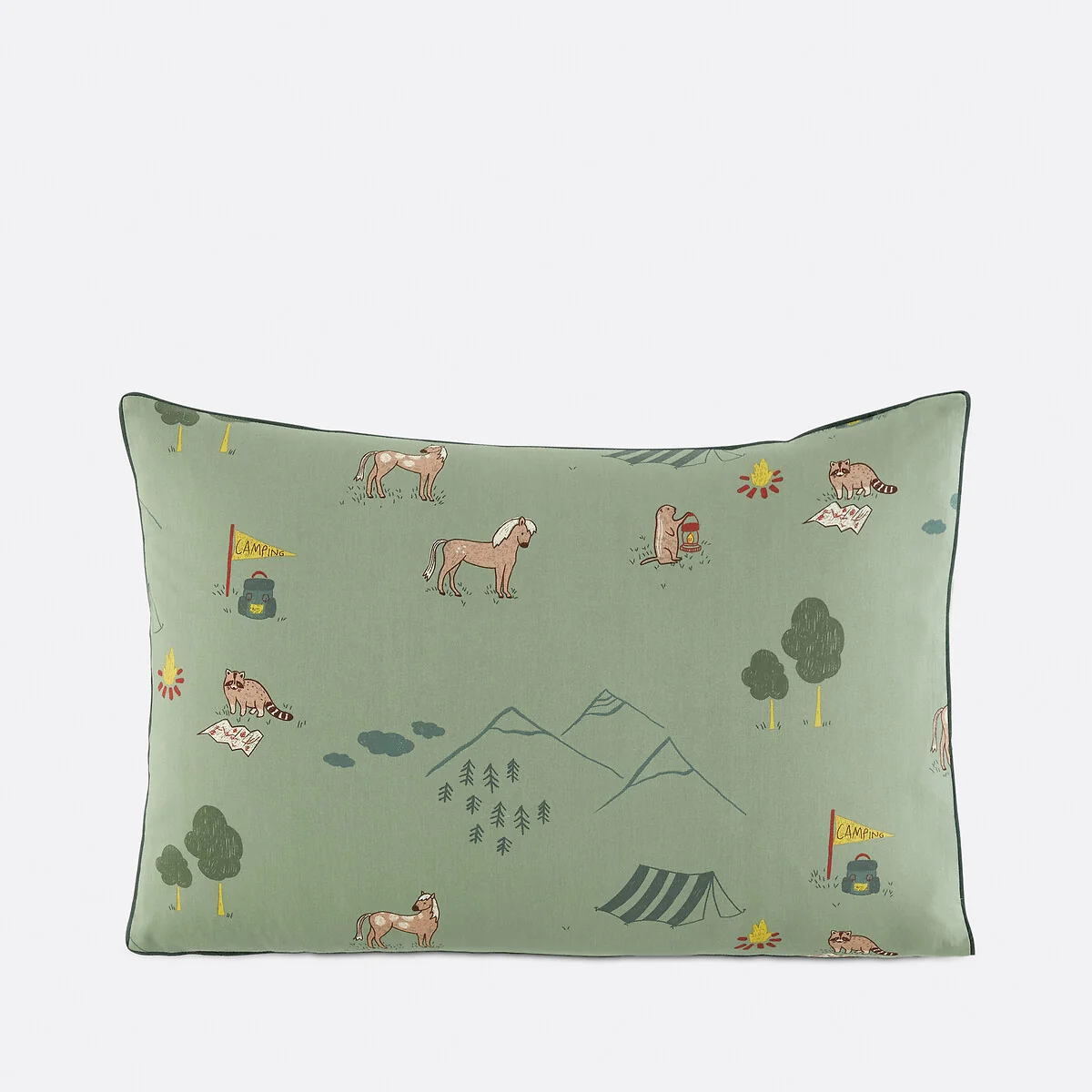 Yosemite Camp Animal Print Cotton Child's Pillowcase – image 5