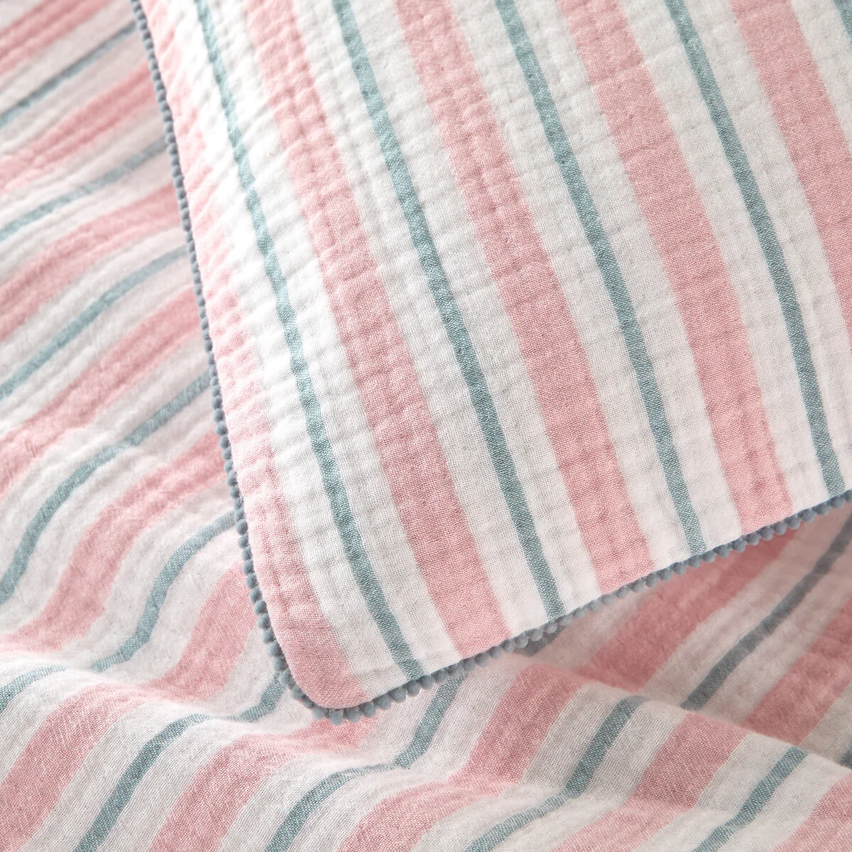 Adèle Striped Cotton Muslin Child's Pillowcase – image 5