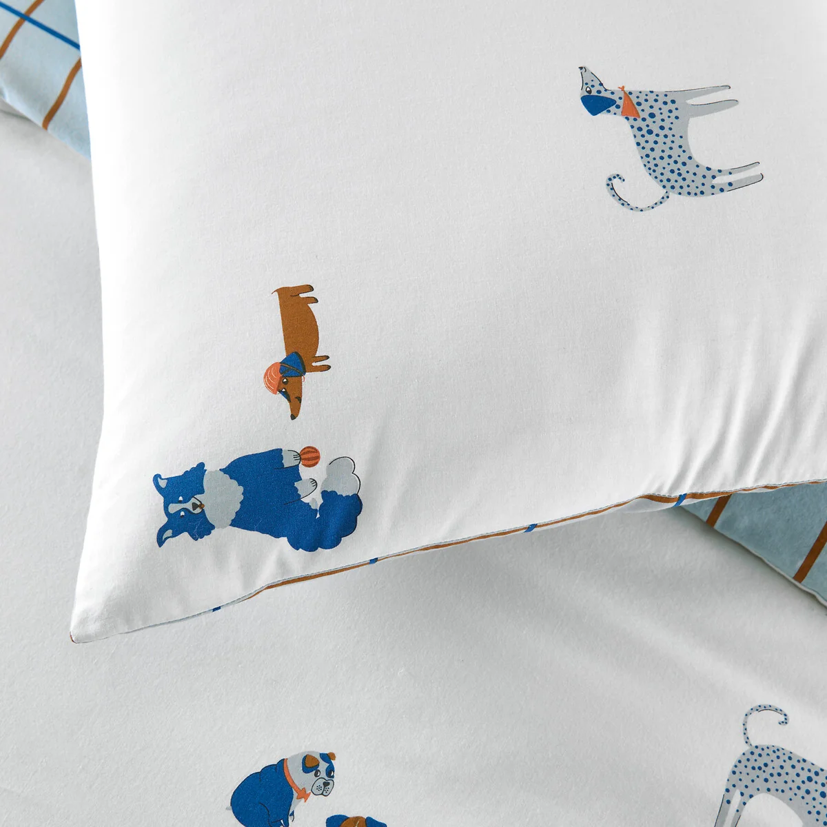 Team Chiens Dog Print Washed Cotton Child's Pillowcase – image 5