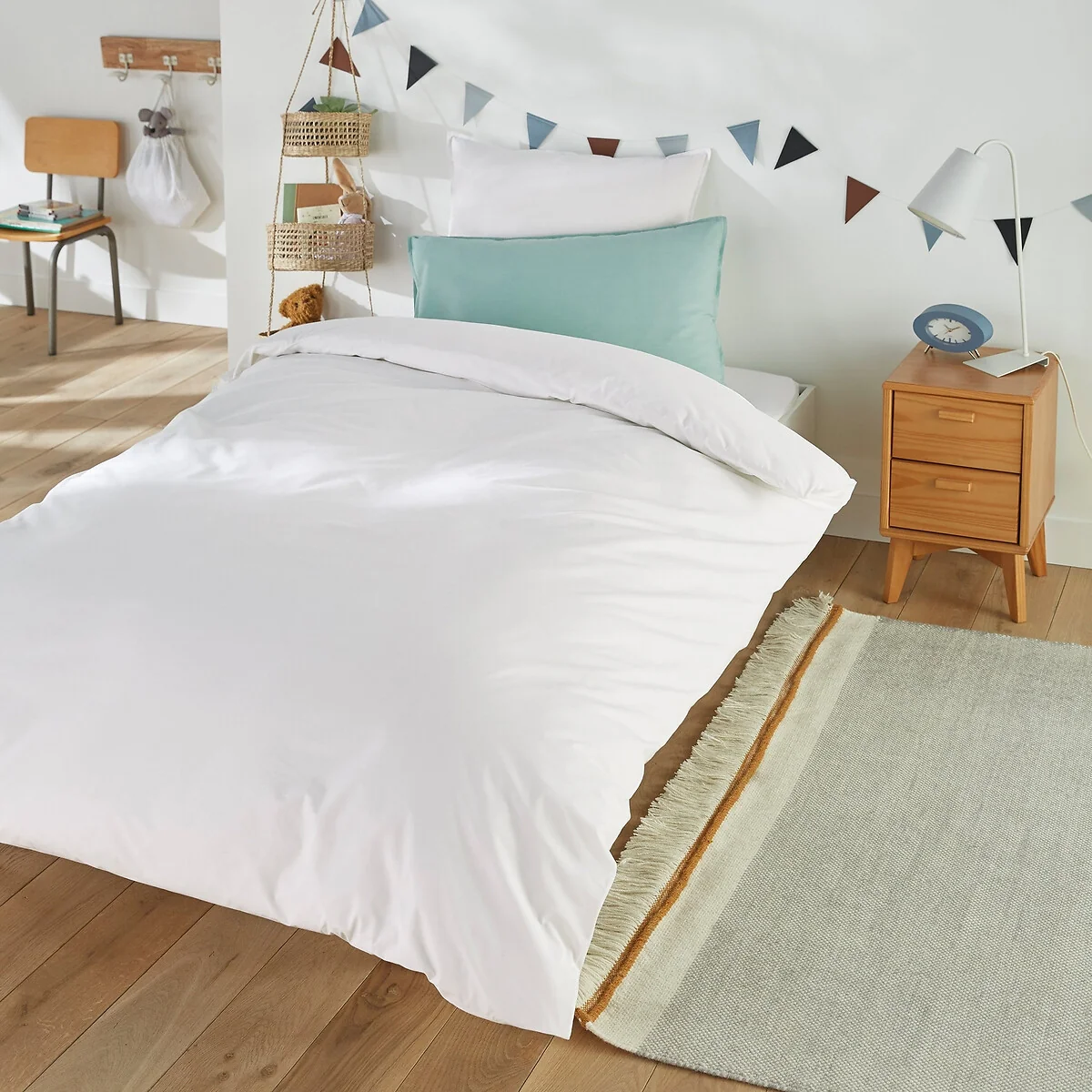 Kids Plain Organic Cotton Percale Pillowcase – image 2