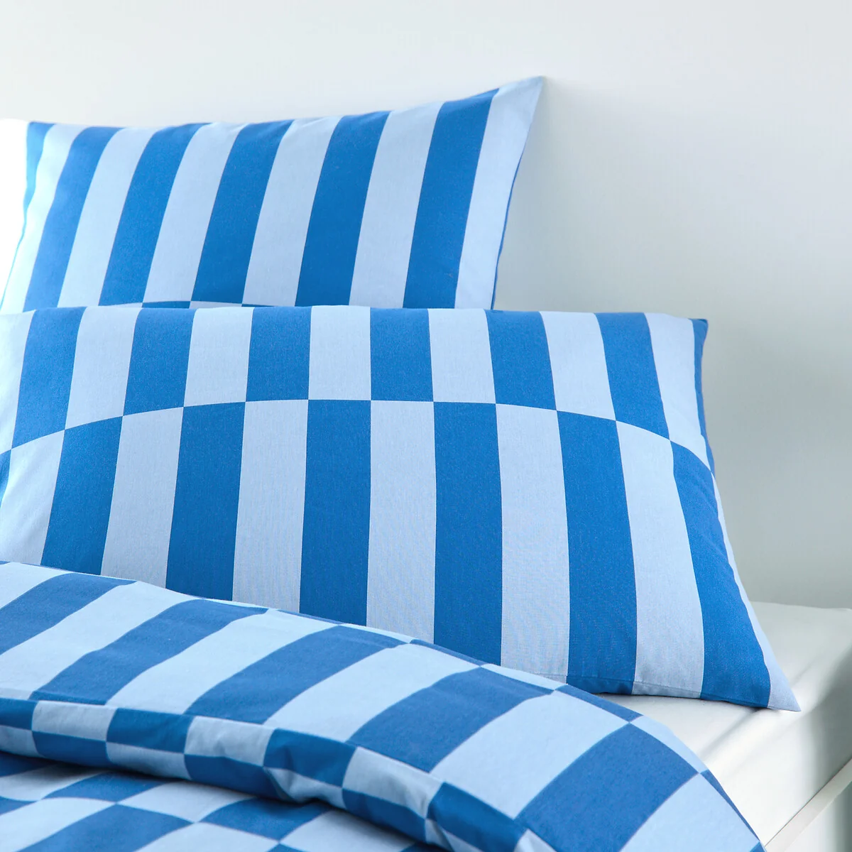 Tabaka Blue 50% Recycled Cotton Child's Pillowcase – image 3