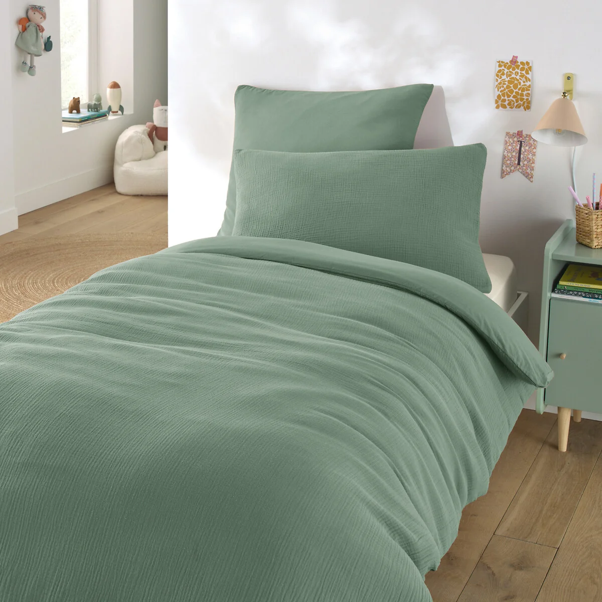 Child's Kumco Pillowcase in Washed Cotton/Muslin – image 2