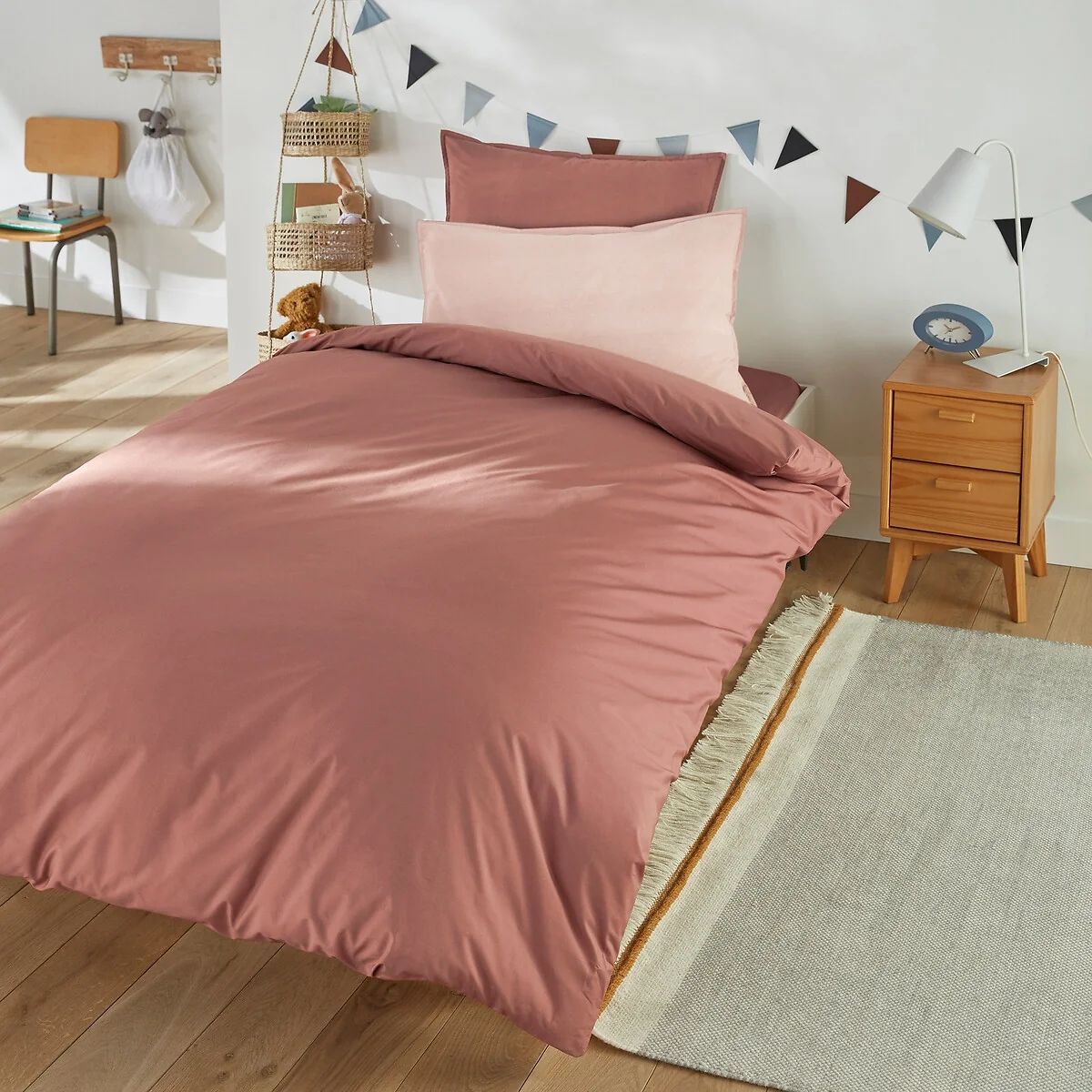 Kids Plain Organic Cotton Percale Pillowcase – image 2