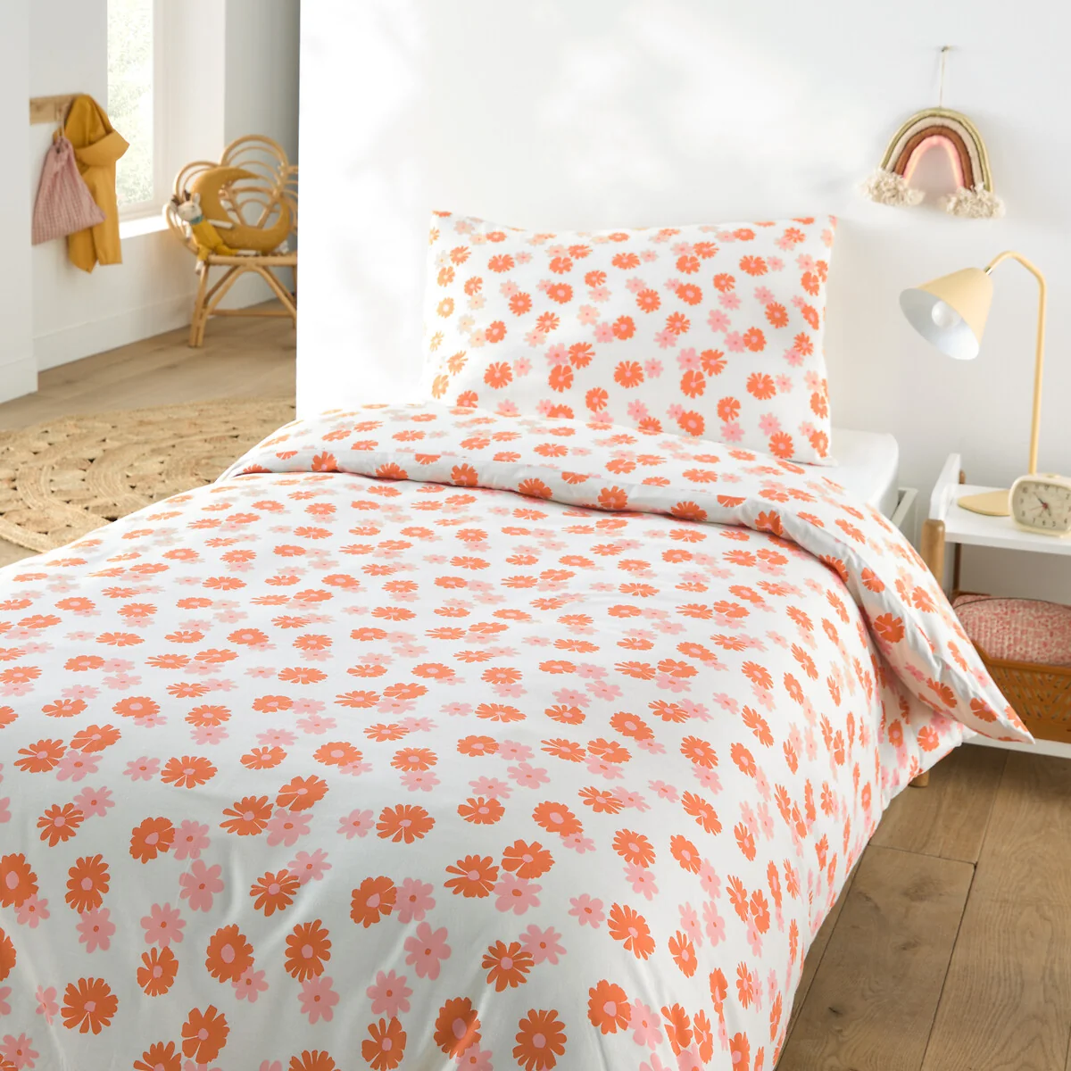 Marguerites 50% Recycled Cotton Child's Duvet Cover Set with Rectangular Pillowcase – image 3