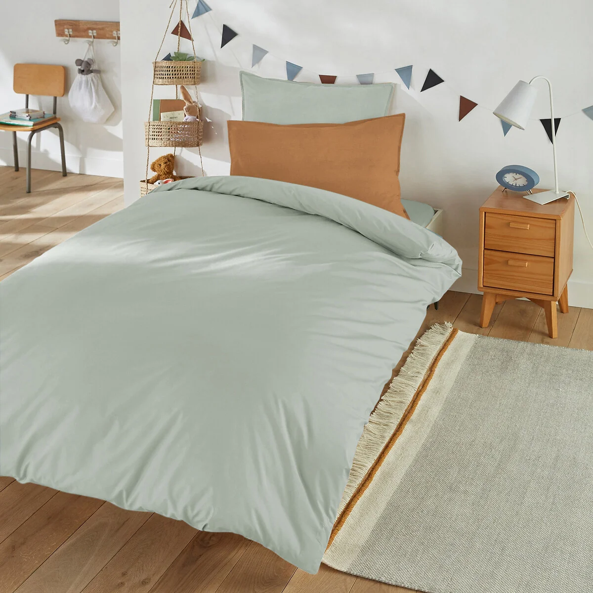 Kids Plain Organic Cotton Percale Pillowcase – image 2