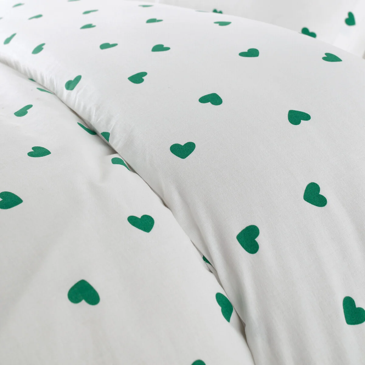 Scacco Green Child's Duvet Cover Set in 50% Recycled Cotton with Rectangular Pillowcase – image 4