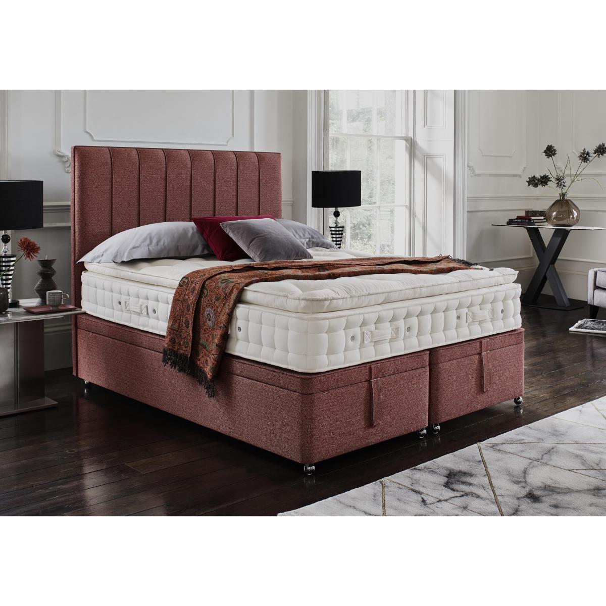 Hypnos - Bespoke Downley Floor Standing Headboard - Super King - Green – image 2