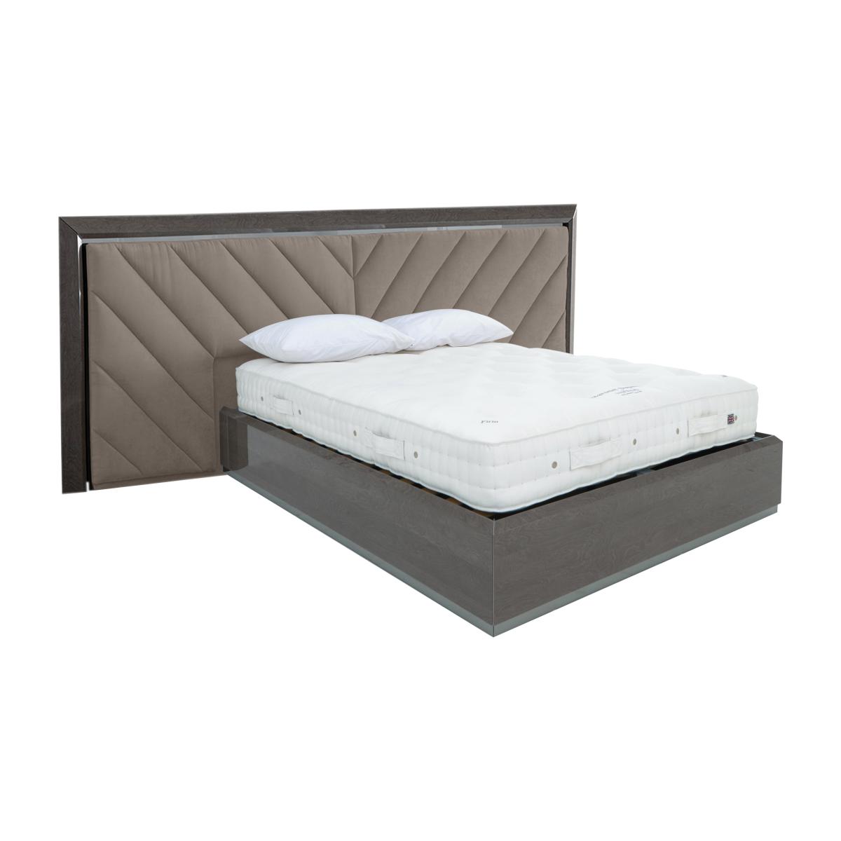 Palazzo Upholstered Bed Frame with Large Headboard - Super King – image 1